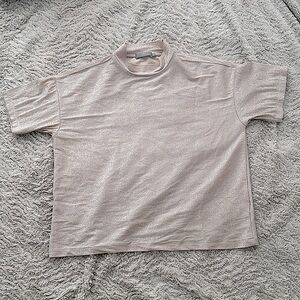 Large Beige Pink Top Shiny from Rareism